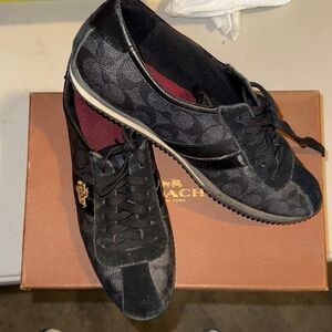 Coach Women's Black and Gray Sneakers